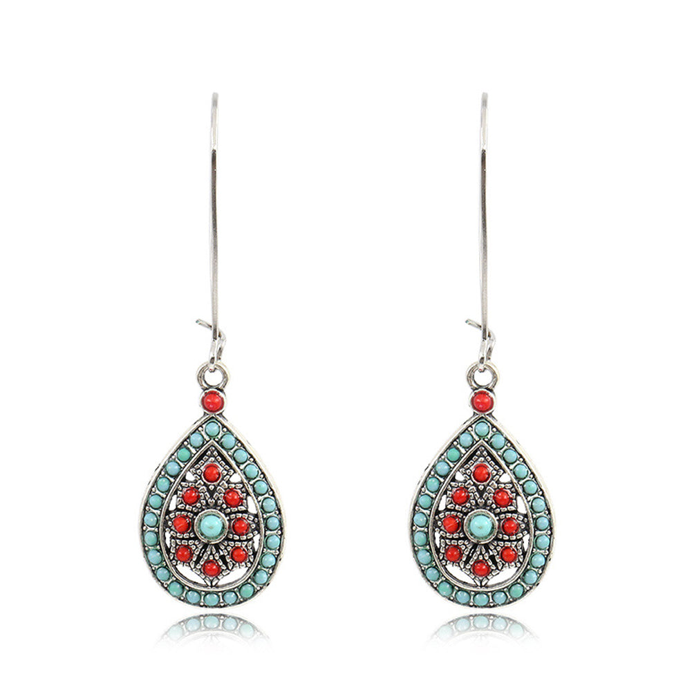 Vintage boho fashion big earrings