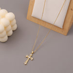 Crucifix Cross Pendant Vintage Fashion Necklace