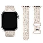 Engraved Silicone Strap for Apple Watch – Leopard Patterns