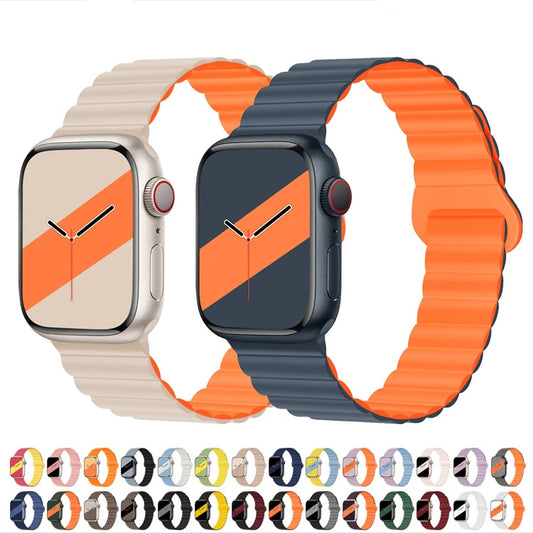 Liquid Silicone Magnetic bands for Apple watch