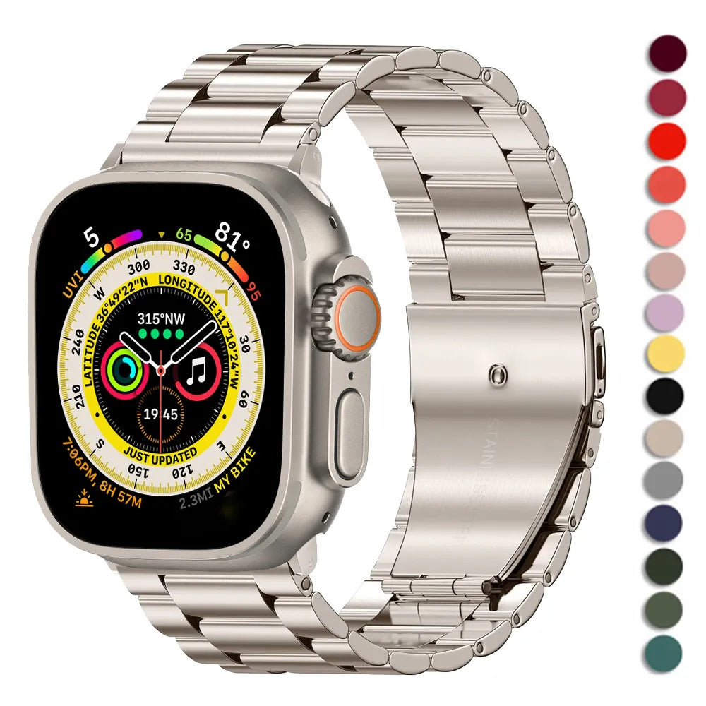 Stainless Steel Bracelet Strap For Apple Watch Band