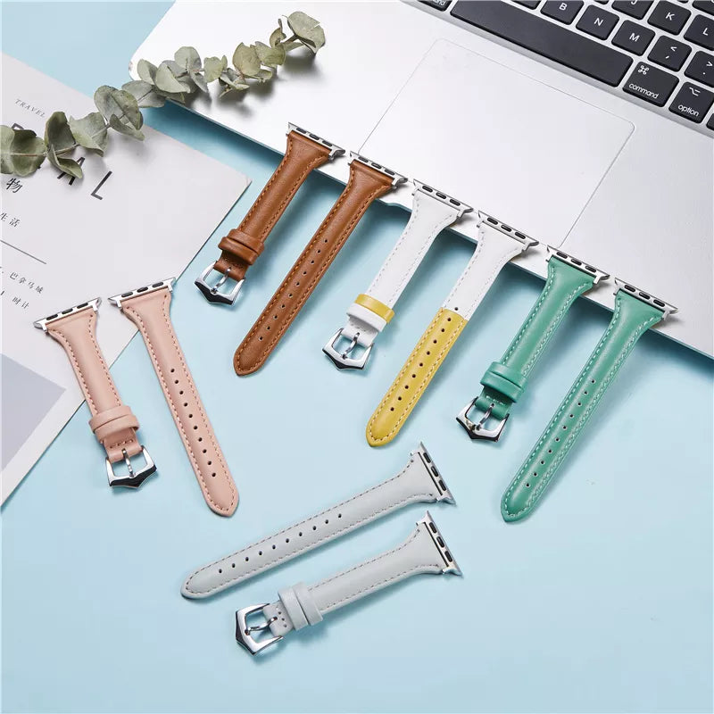 Lovely Leather Women Watchband for Apple Watch