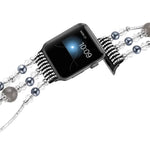 Beaded Pearl Link bracelet band strap For Apple watch