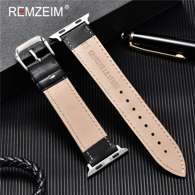 Genuine Leather Watchband for Apple Watch