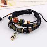 Handmade Boho Gypsy Hippie Leather Bracelet