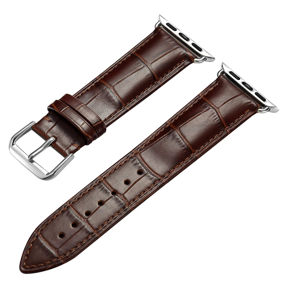 Genuine Cow Leather loop Bracelet Belt Band for Apple Watch