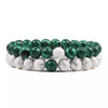 8mm white malachite