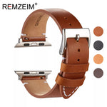 Genuine Cow Leather Strap for Apple Watch