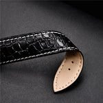 Elegant Crocodile Leather Wrist Watch Strap