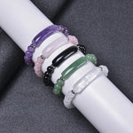 Fashion Natural Stone Crystal and Gemstone Beaded Bracelet