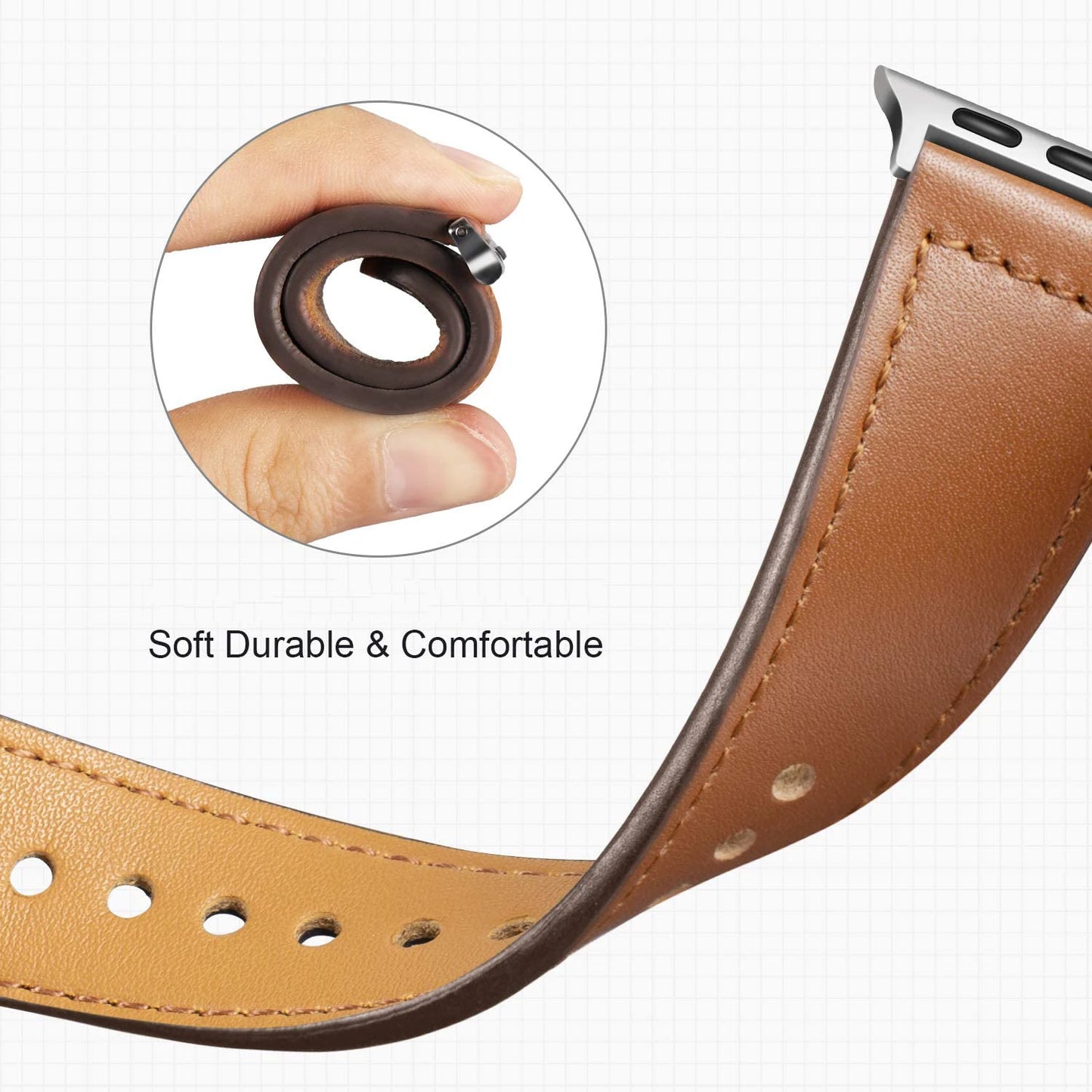 Leather strap For Apple watch