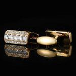 Rhinestone Crystal Cufflinks