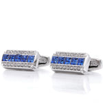 Rhinestone Crystal Cufflinks