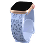 Engraved Silicone Strap for Apple Watch – Leopard Pattern Design