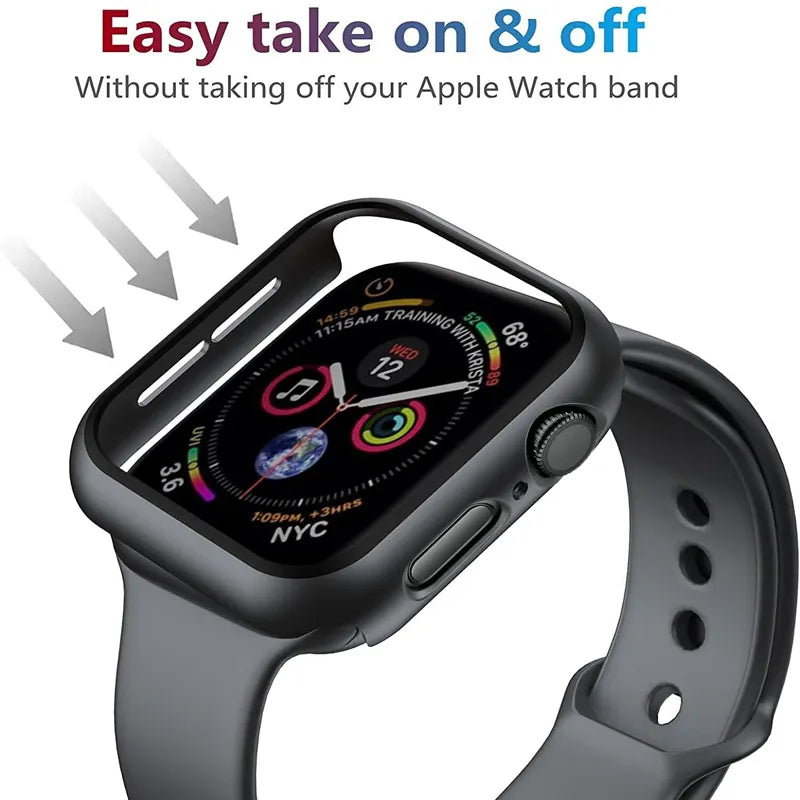 Protective Glass + Cover For Apple Watch