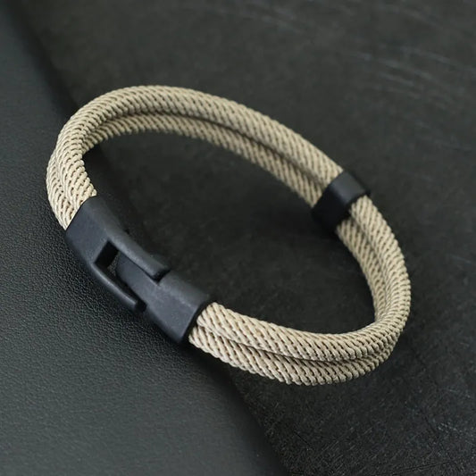 Fashion Men's Double Layer Thread Bracelet