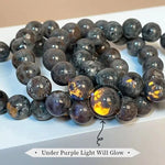 Natural Flame Stone Beaded Bracelet for Chakra and Meditation