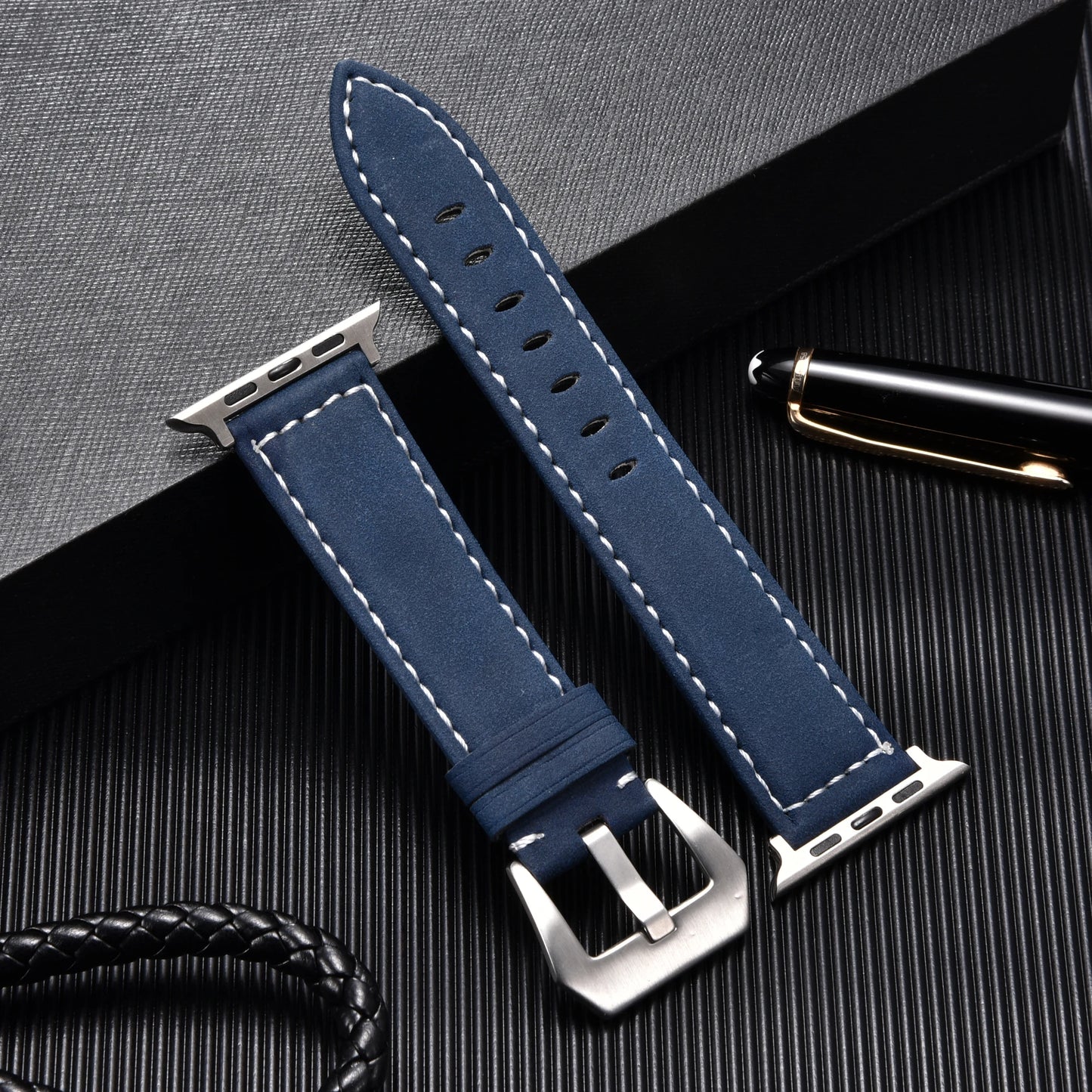 Retro Style Leather Strap for Apple Watch