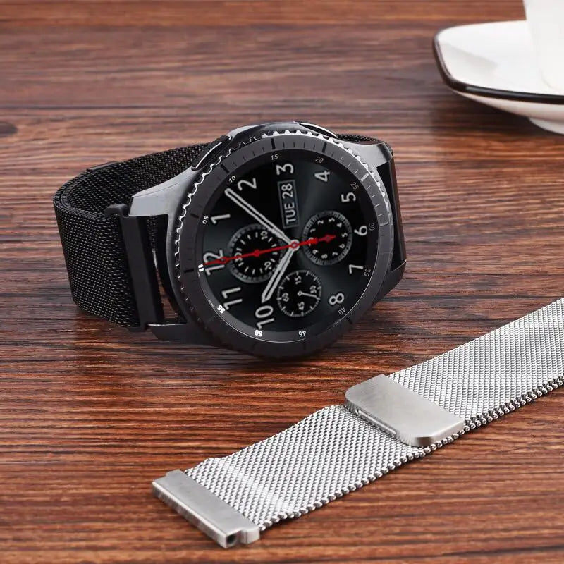 Milanese Magnetic Stainless Steel Strap (18mm/20mm/22mm) for Smartwatches