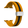 Yellow Black - Silver Buckle / 38mm 40mm 41mm