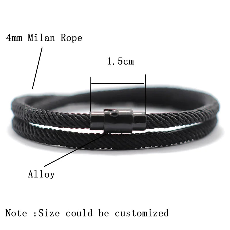 Minimalist Double-Layer Rope Bracelet for Men
