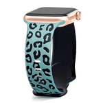 Engraved Silicone Strap for Apple Watch – Leopard Patterns