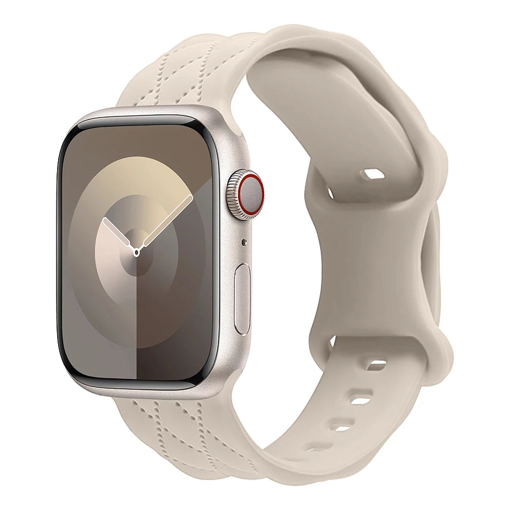 Patterned Silicone strap For Apple Watch Band