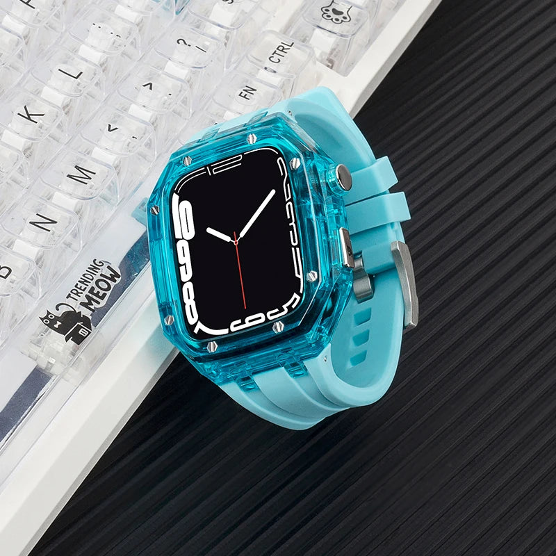 Luxury Transparent Case Modification Kit for Apple Watch