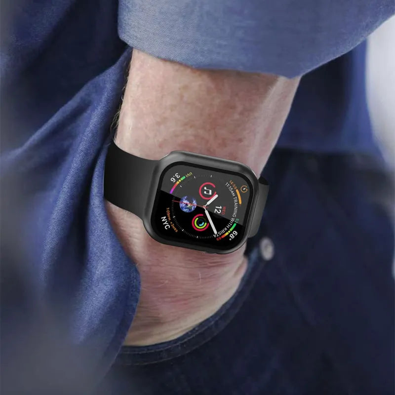 Protective Glass + Cover For Apple Watch