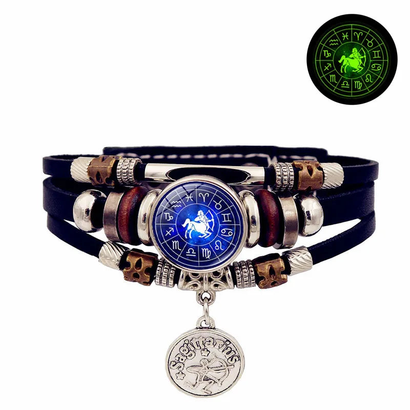 12 Zodiac Signs Constellation Charm Bracelet