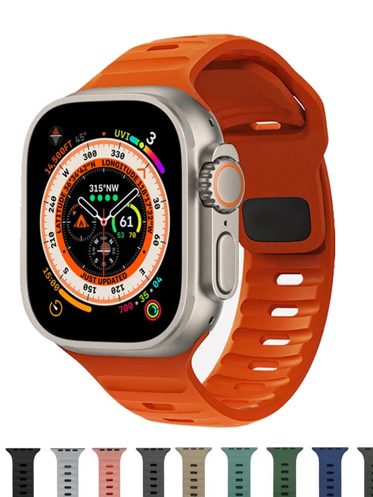 Soft Silicone Strap For Apple Watch