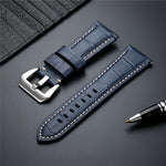 Premium Leather Watch Straps with Stainless Steel Buckle