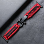 Braided Nylon Bracelet for Apple Watch with Adjustable Buckle (S 145mm - 150mm - 155mm)
