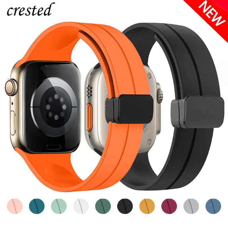 Magnetic Silicone Strap For Apple