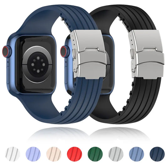 Soft Silicone Strap For Apple Watch Band