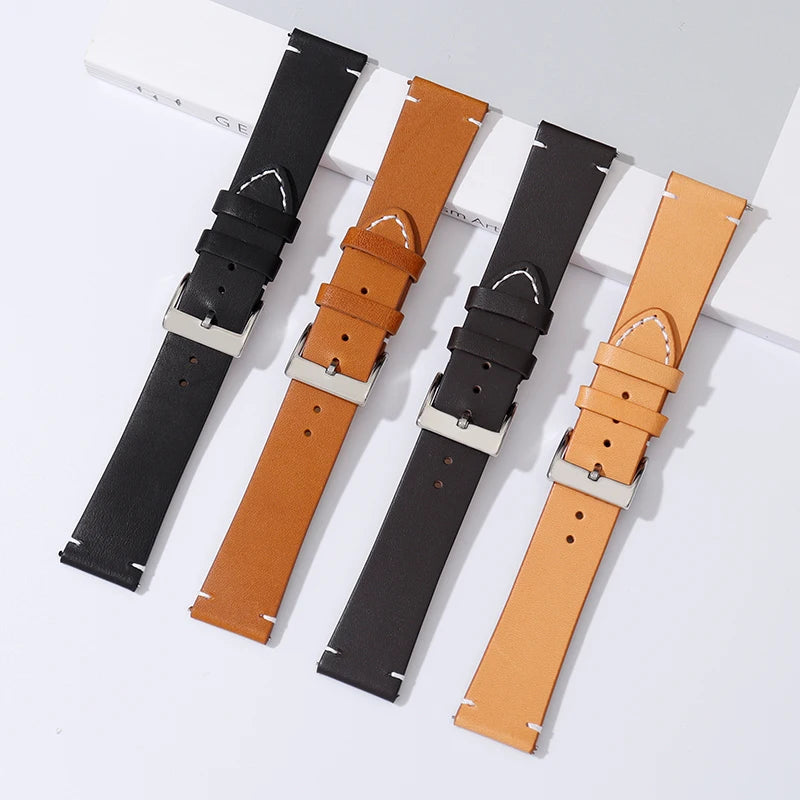 Premium Calfskin Genuine Leather Watch Strap