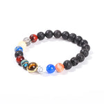 Natural Stone Solar System Bracelet