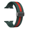 Green Red - Black Buckle / 38mm 40mm 41mm
