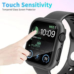 Glass + Matte Watch Cover Protective Case for Apple Watch