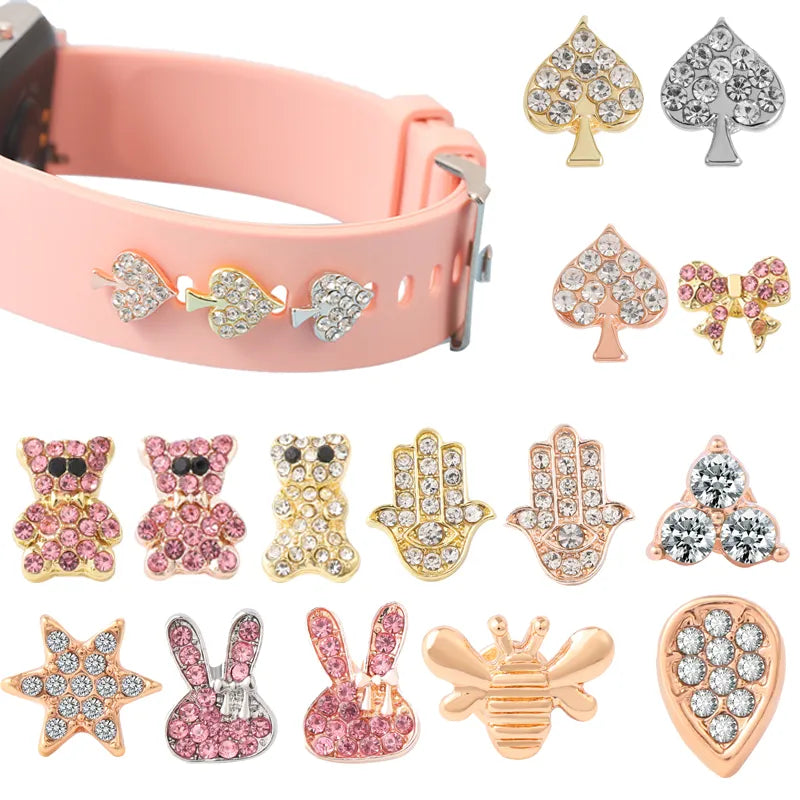 Watchband Decorative Charms for Iwatch Silicone Strap