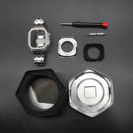 Luxury Modification Kit for Apple Watch with Stainless Steel Strap and Bezel Case