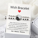 Tai Chi (Ying Yang) 2Pcs/set Braided Bracelet