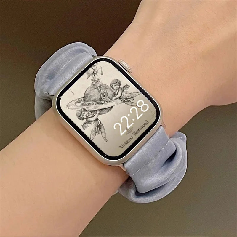Gauze Elastic Scrunchies Band For Apple Watch