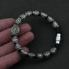 15rune beads silver / 25cm