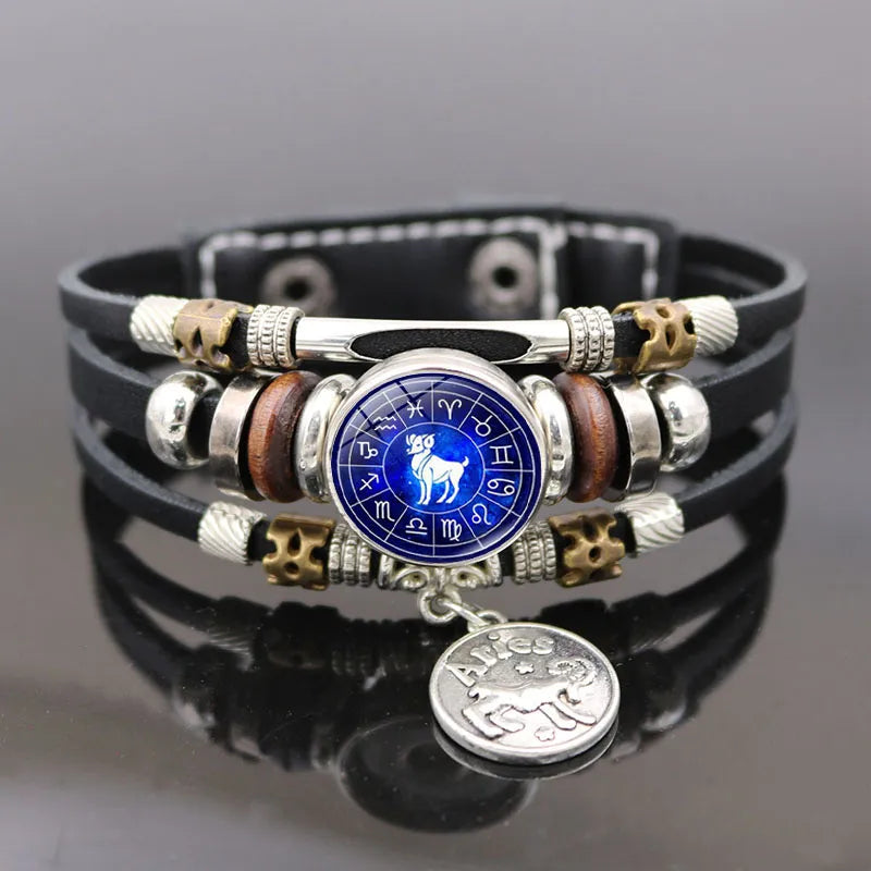 12 Zodiac Signs Constellation Charm Bracelet