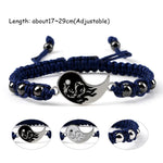 Tai Chi (Ying Yang) 2Pcs/set Braided Bracelet