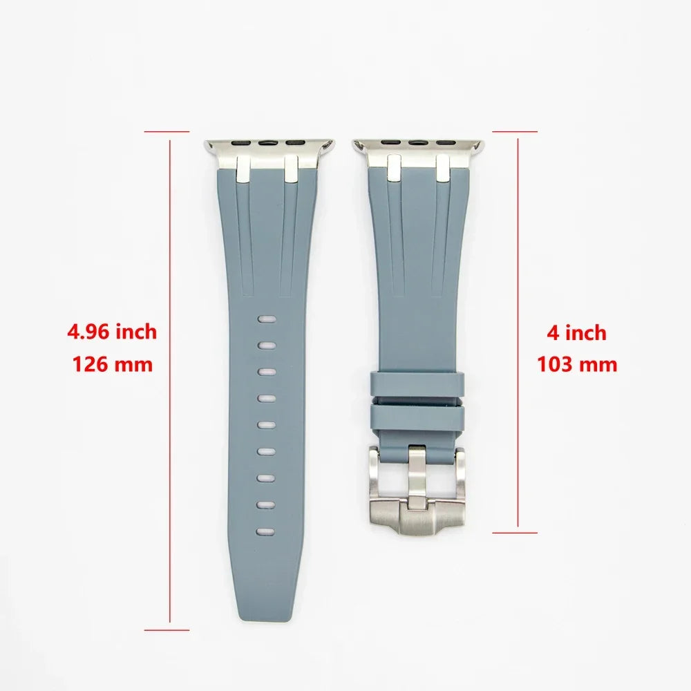 Titanium Colour Silicone Strap for Apple Watch