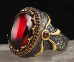 Vintage Fashion Men's Carved Ring