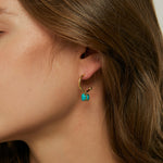 French Vintage Fashion Turquoise Earrings